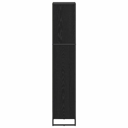 Book Cabinet 40 x 30 x 155 cm Engineered Wood Black Oak