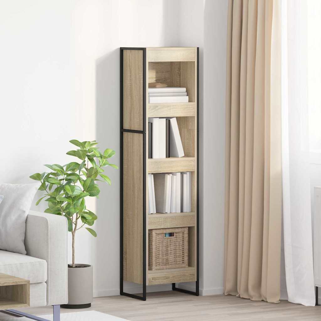 Book Cabinet Sonoma 40 x 30 x 155 cm Engineered Wood