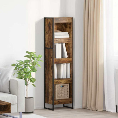 Book Cabinet Smoke Oak 40 x 30 x 155 cm Engineered Wood
