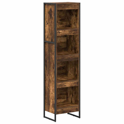 Book Cabinet Smoke Oak 40 x 30 x 155 cm Engineered Wood