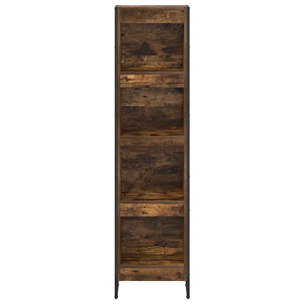Book Cabinet Smoke Oak 40 x 30 x 155 cm Engineered Wood