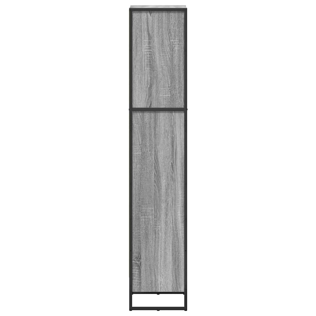 Book Cabinet 40 x 30 x 155 cm Engineered Wood Grey Sonoma