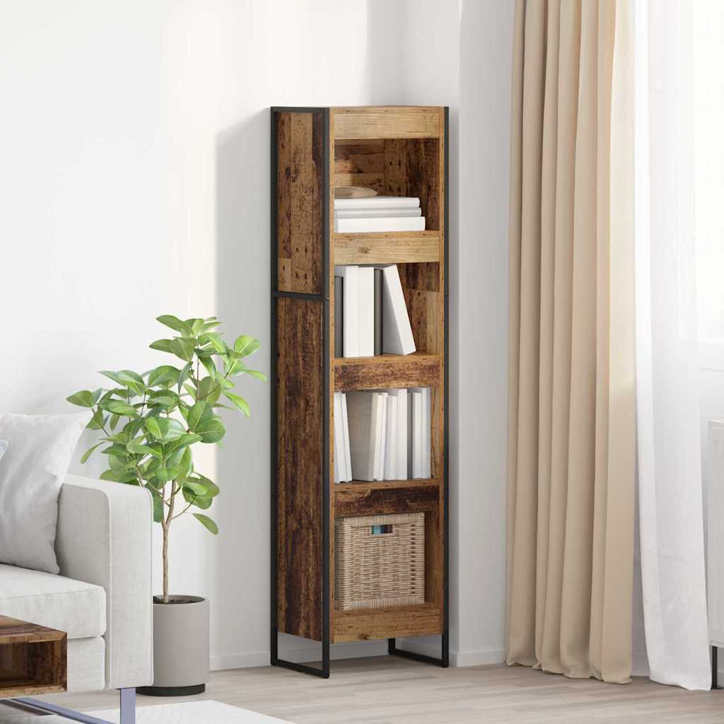 Book Cabinet Old Wood 40 x 30 x 155 cm Engineered Wood