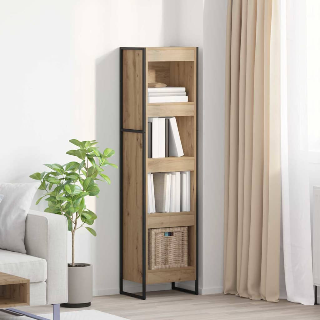 Book Cabinet Artisian Oak 40 x 30 x 155 cm Engineered Wood