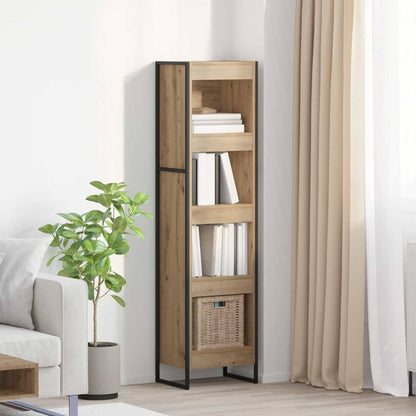 Book Cabinet Artisian Oak 40 x 30 x 155 cm Engineered Wood