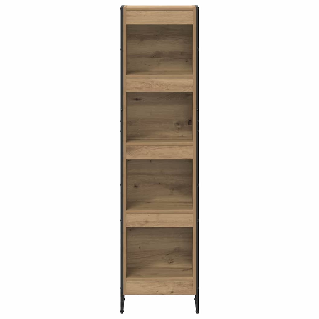 Book Cabinet Artisian Oak 40 x 30 x 155 cm Engineered Wood
