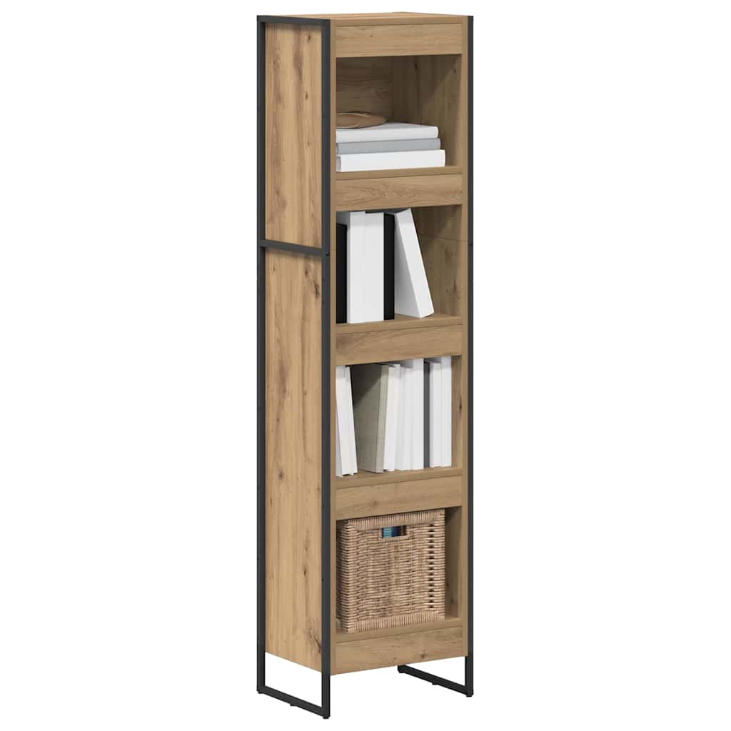 Book Cabinet Artisian Oak 40 x 30 x 155 cm Engineered Wood