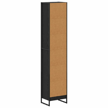 Book Cabinet 40 x 30 x 189.5 cm Engineered Wood Black Oak