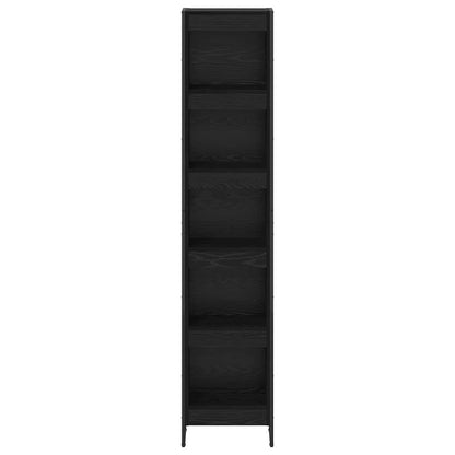 Book Cabinet Black Oak 40 x 30 x 189.5 cm Engineered Wood