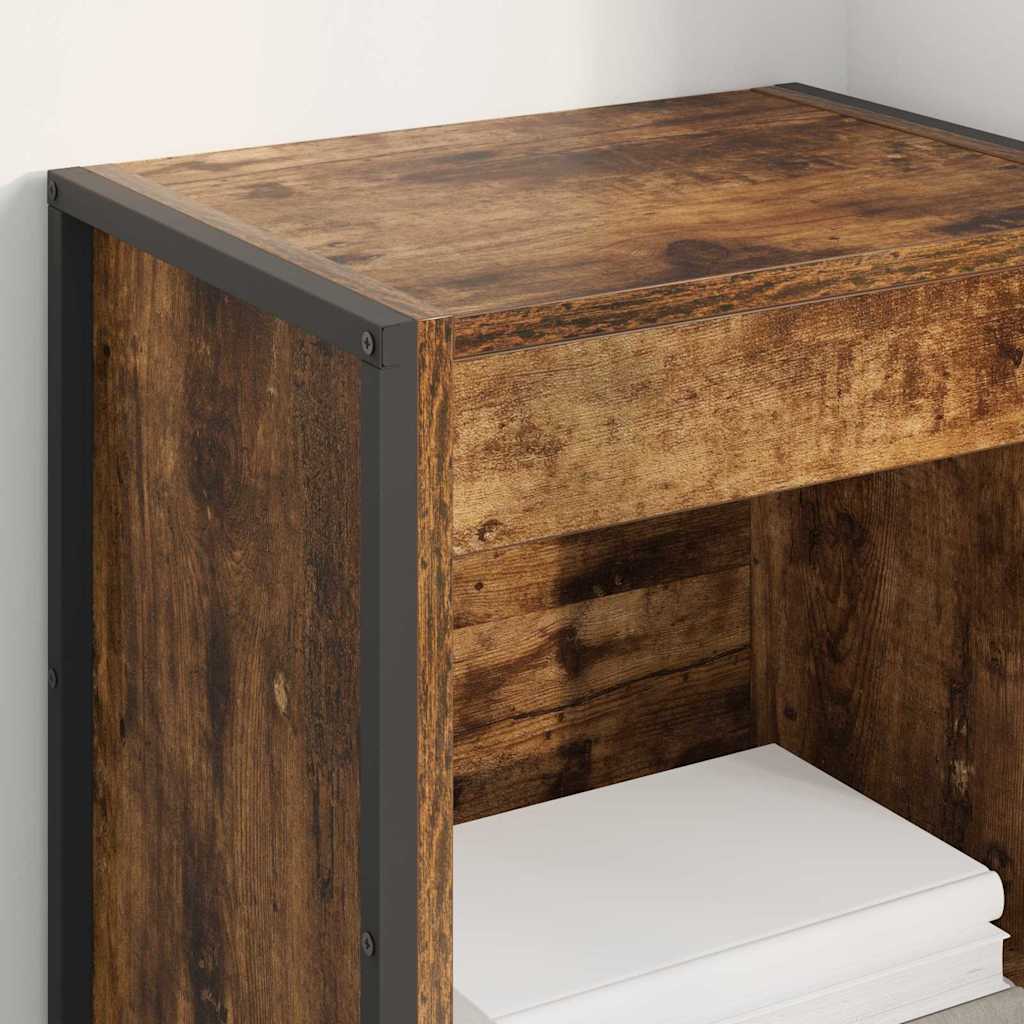 Book Cabinet Smoke Oak 40 x 30 x 189.5 cm Engineered Wood