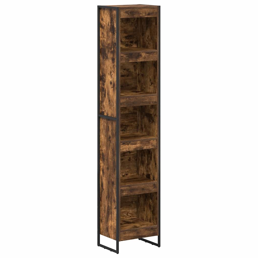 Book Cabinet Smoke Oak 40 x 30 x 189.5 cm Engineered Wood