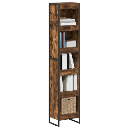 Book Cabinet Smoke Oak 40 x 30 x 189.5 cm Engineered Wood
