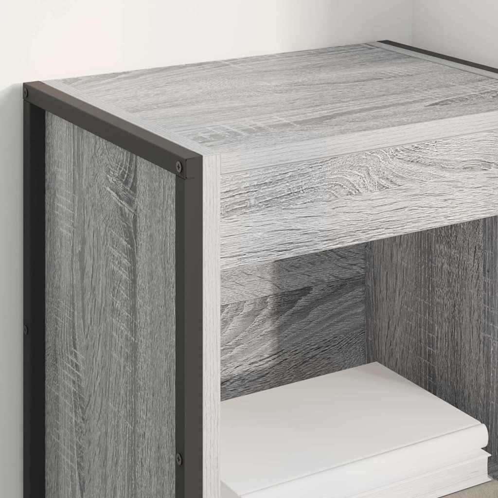 Book Cabinet Grey Sonoma 40 x 30 x 189.5 cm Engineered Wood