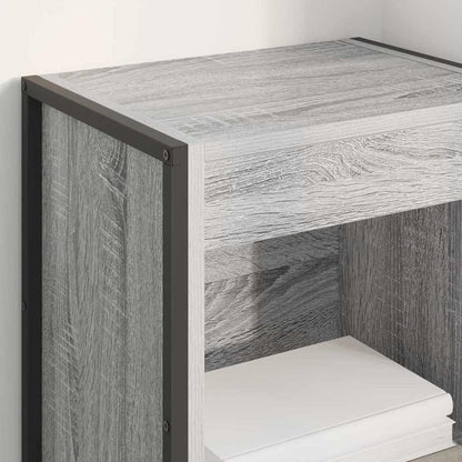 Book Cabinet Grey Sonoma 40 x 30 x 189.5 cm Engineered Wood