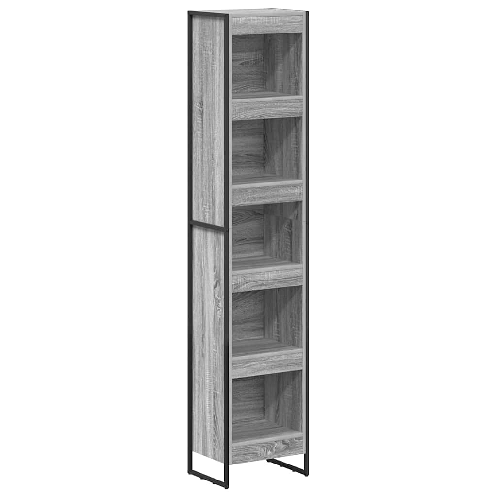 Book Cabinet Grey Sonoma 40 x 30 x 189.5 cm Engineered Wood