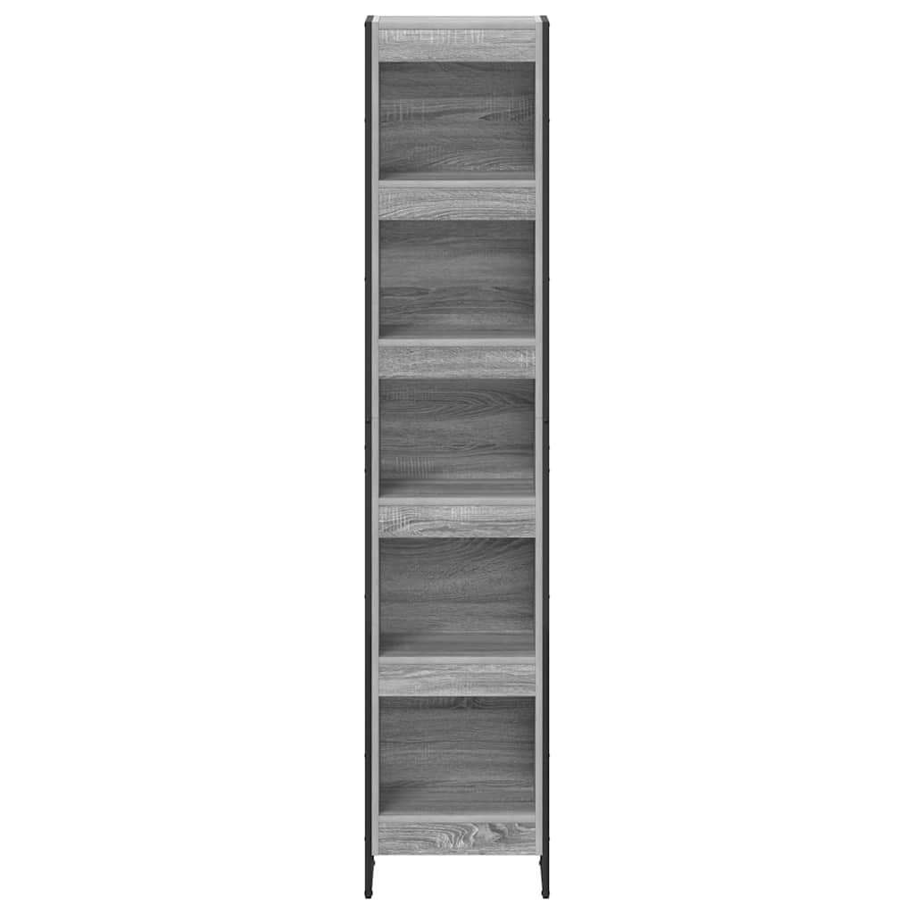 Book Cabinet Grey Sonoma 40 x 30 x 189.5 cm Engineered Wood
