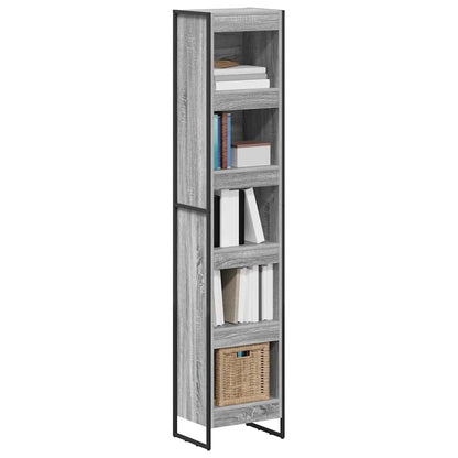 Book Cabinet Grey Sonoma 40 x 30 x 189.5 cm Engineered Wood