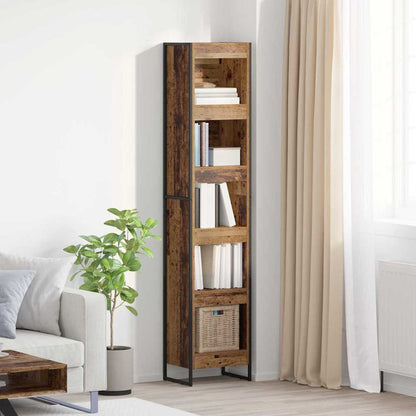 Book Cabinet Old Wood 40 x 30 x 189.5 cm Engineered Wood