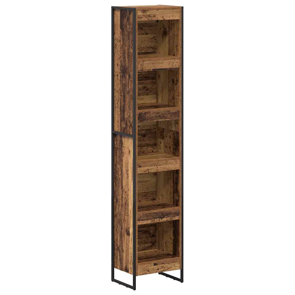 Book Cabinet Old Wood 40 x 30 x 189.5 cm Engineered Wood