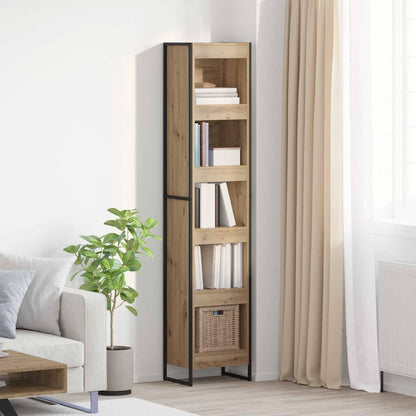 Book Cabinet Artisian Oak 40 x 30 x 189.5 cm Engineered Wood
