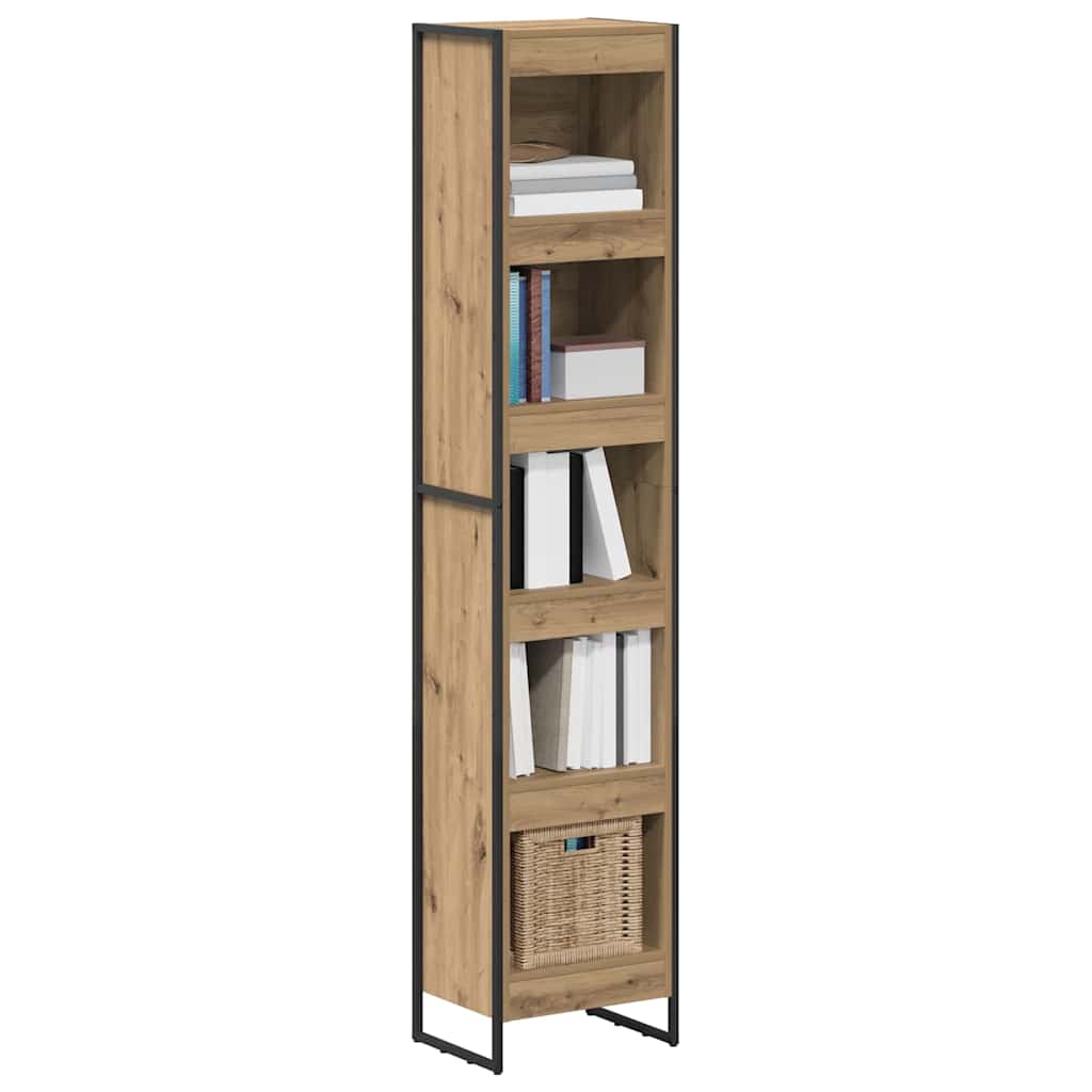 Book Cabinet Artisian Oak 40 x 30 x 189.5 cm Engineered Wood