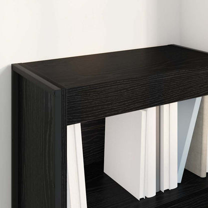 Book Cabinet Black Oak 60 x 30 x 86.5 cm Engineered Wood