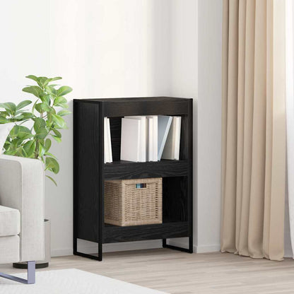 Book Cabinet Black Oak 60 x 30 x 86.5 cm Engineered Wood