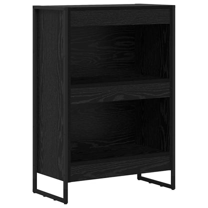 Book Cabinet Black Oak 60 x 30 x 86.5 cm Engineered Wood