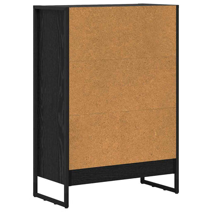 Book Cabinet 60 x 30 x 86.5 cm Engineered Wood Black Oak