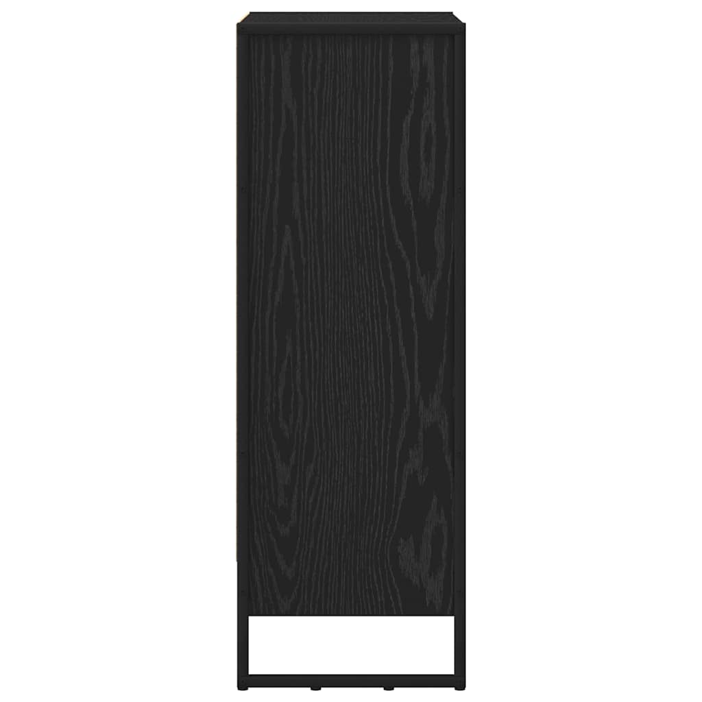 Book Cabinet 60 x 30 x 86.5 cm Engineered Wood Black Oak
