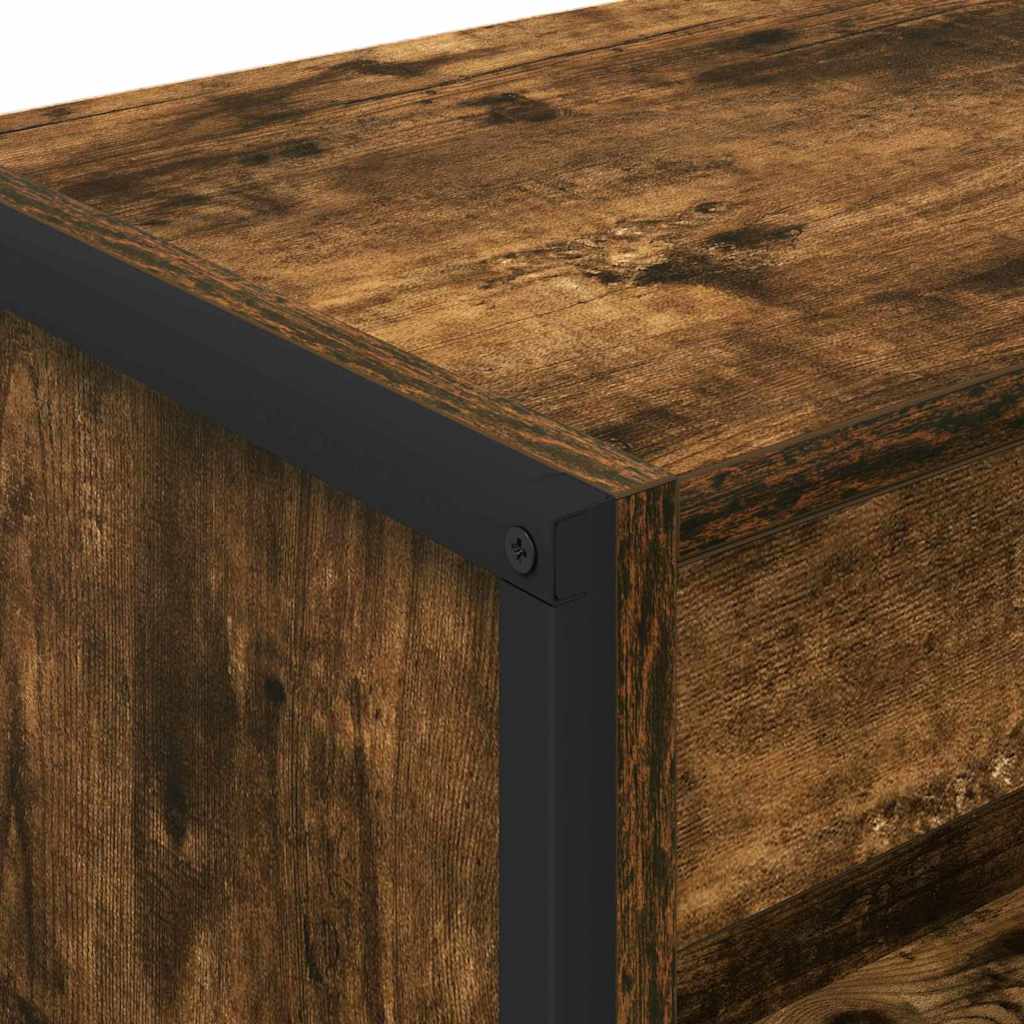 Book Cabinet Smoke Oak 60 x 30 x 86.5 cm Engineered Wood