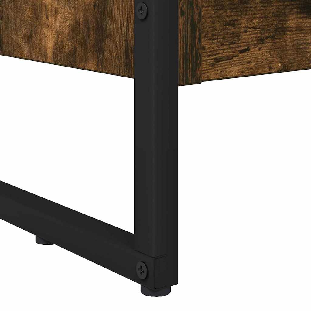 Book Cabinet Smoke Oak 60 x 30 x 86.5 cm Engineered Wood