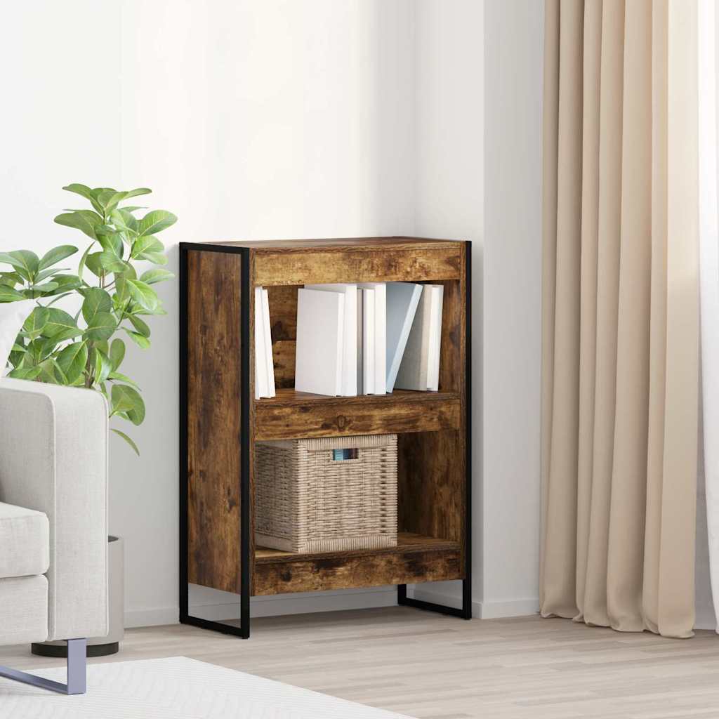 Book Cabinet Smoke Oak 60 x 30 x 86.5 cm Engineered Wood