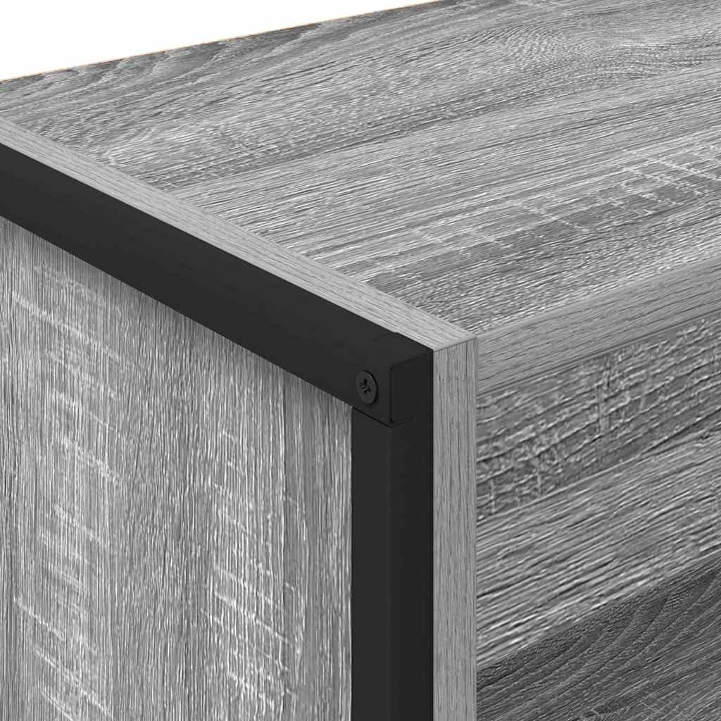 Book Cabinet Grey Sonoma 60 x 30 x 86.5 cm Engineered Wood