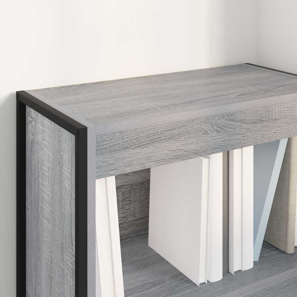 Book Cabinet 60 x 30 x 86.5 cm Engineered Wood Grey Sonoma