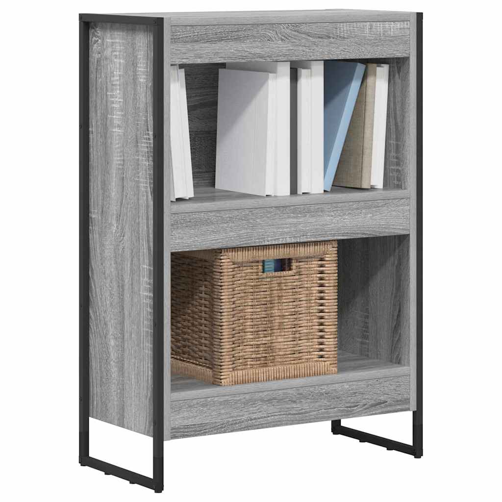 Book Cabinet 60 x 30 x 86.5 cm Engineered Wood Grey Sonoma