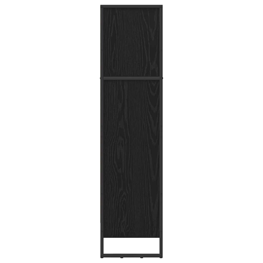 Book Cabinet 60 x 30 x 121 cm Engineered Wood Black Oak
