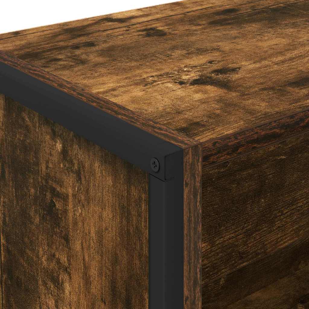 Book Cabinet Smoke Oak 60 x 30 x 121 cm Engineered Wood