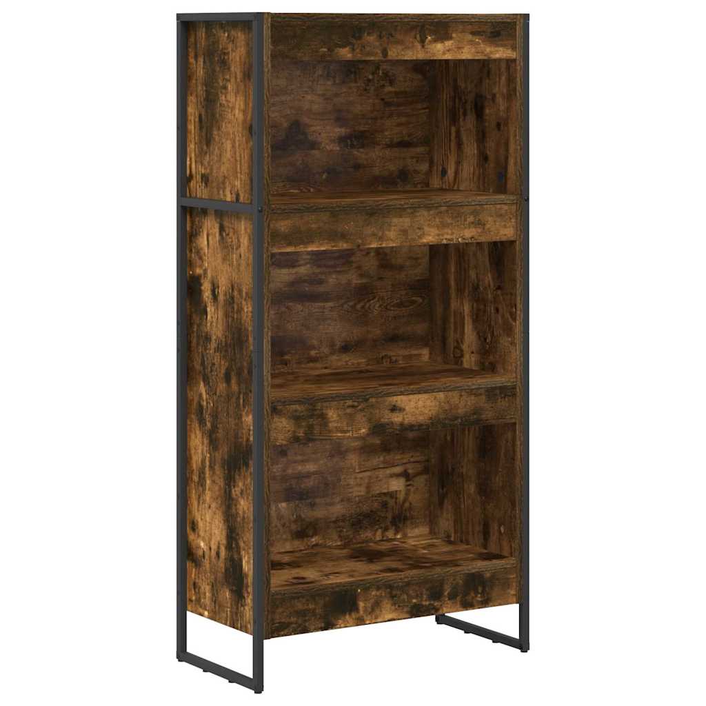 Book Cabinet Smoke Oak 60 x 30 x 121 cm Engineered Wood