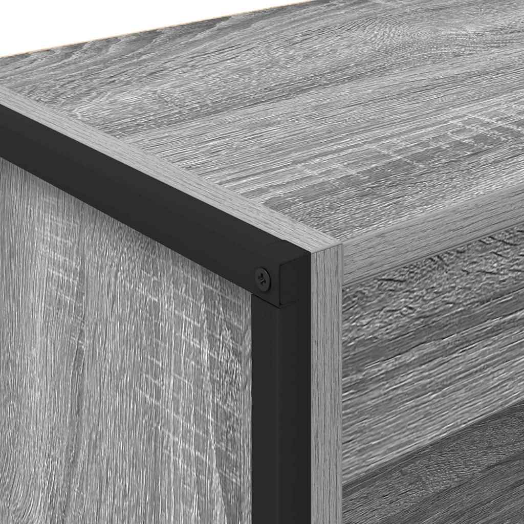 Book Cabinet 60 x 30 x 121 cm Engineered Wood Grey Sonoma