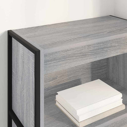 Book Cabinet 60 x 30 x 121 cm Engineered Wood Grey Sonoma