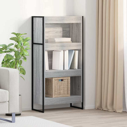 Book Cabinet 60 x 30 x 121 cm Engineered Wood Grey Sonoma