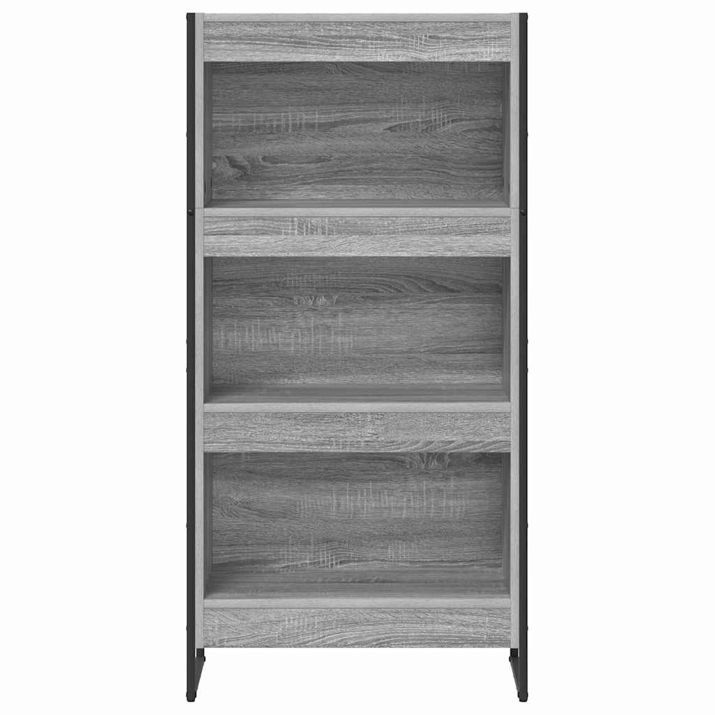 Book Cabinet Grey Sonoma 60 x 30 x 121 cm Engineered Wood