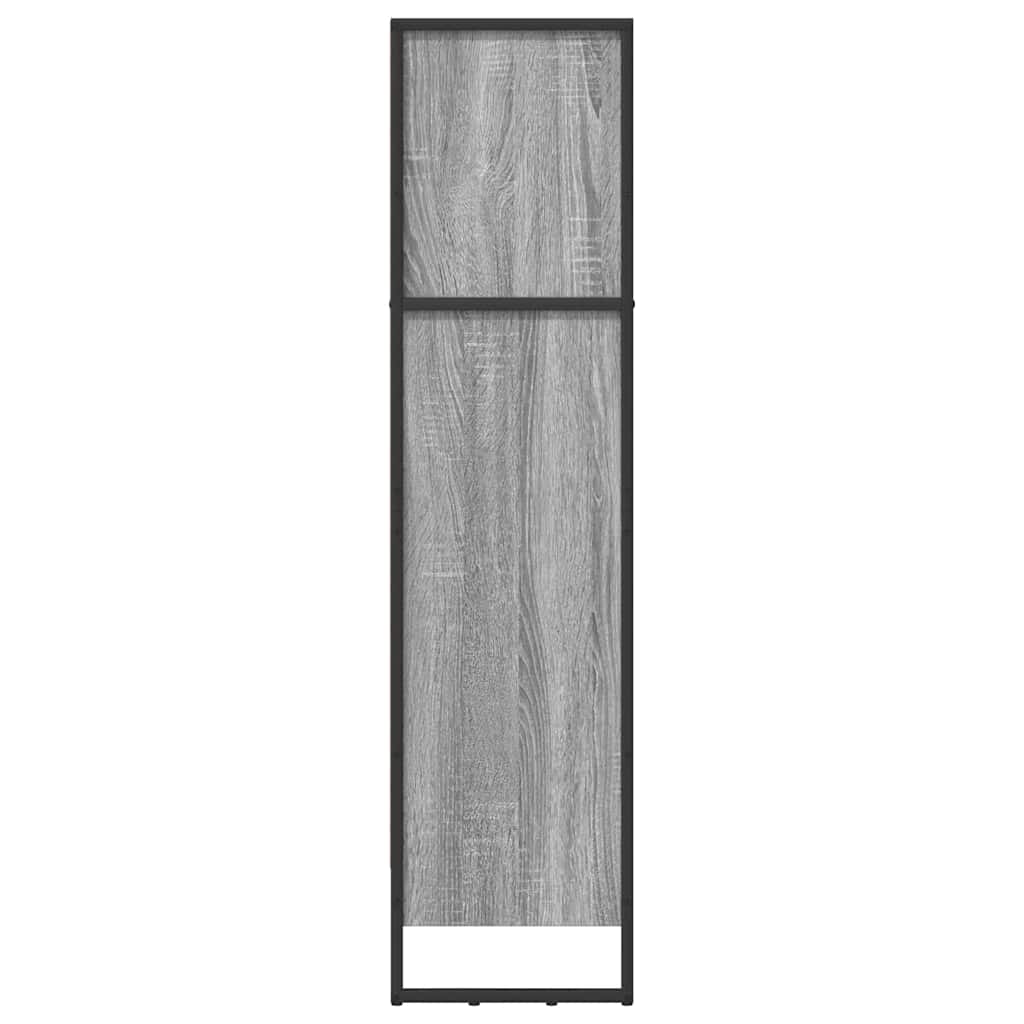 Book Cabinet 60 x 30 x 121 cm Engineered Wood Grey Sonoma