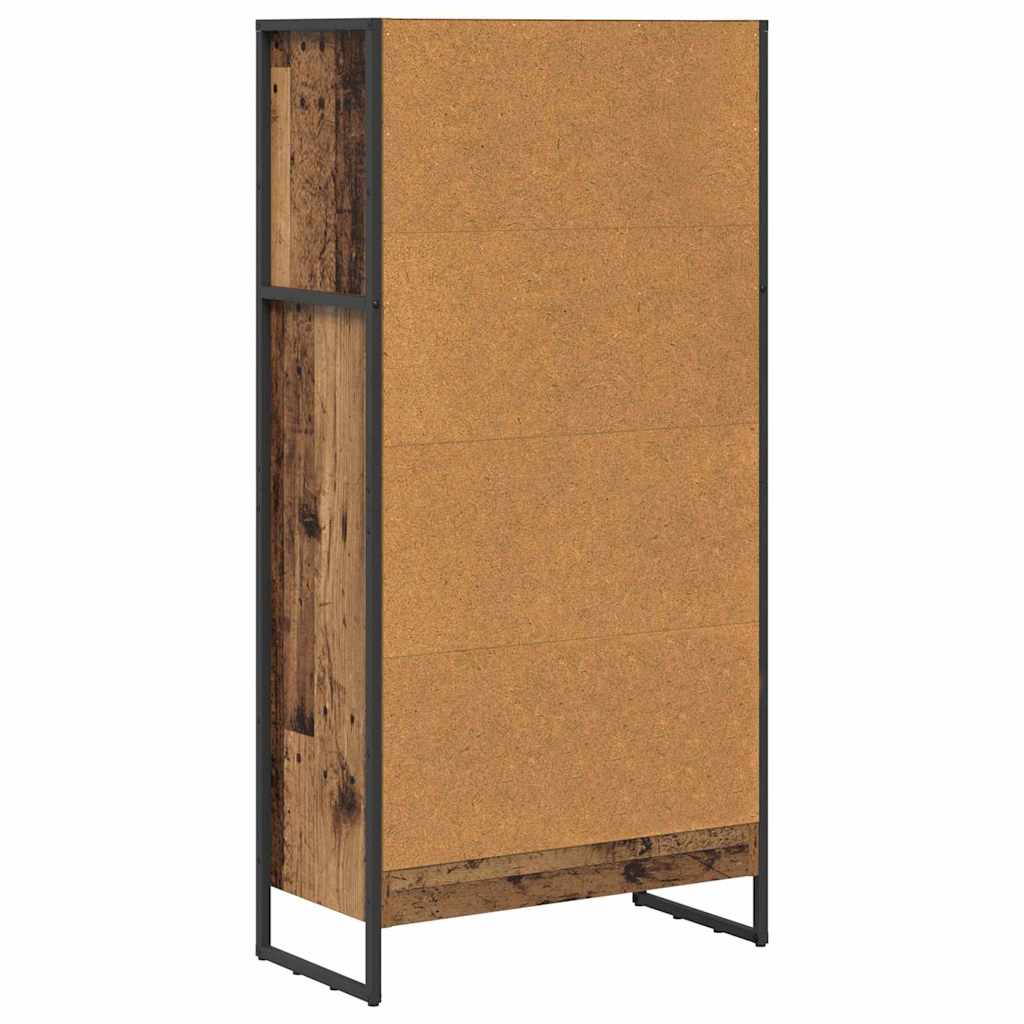 Book Cabinet Old Wood 60 x 30 x 121 cm Engineered Wood