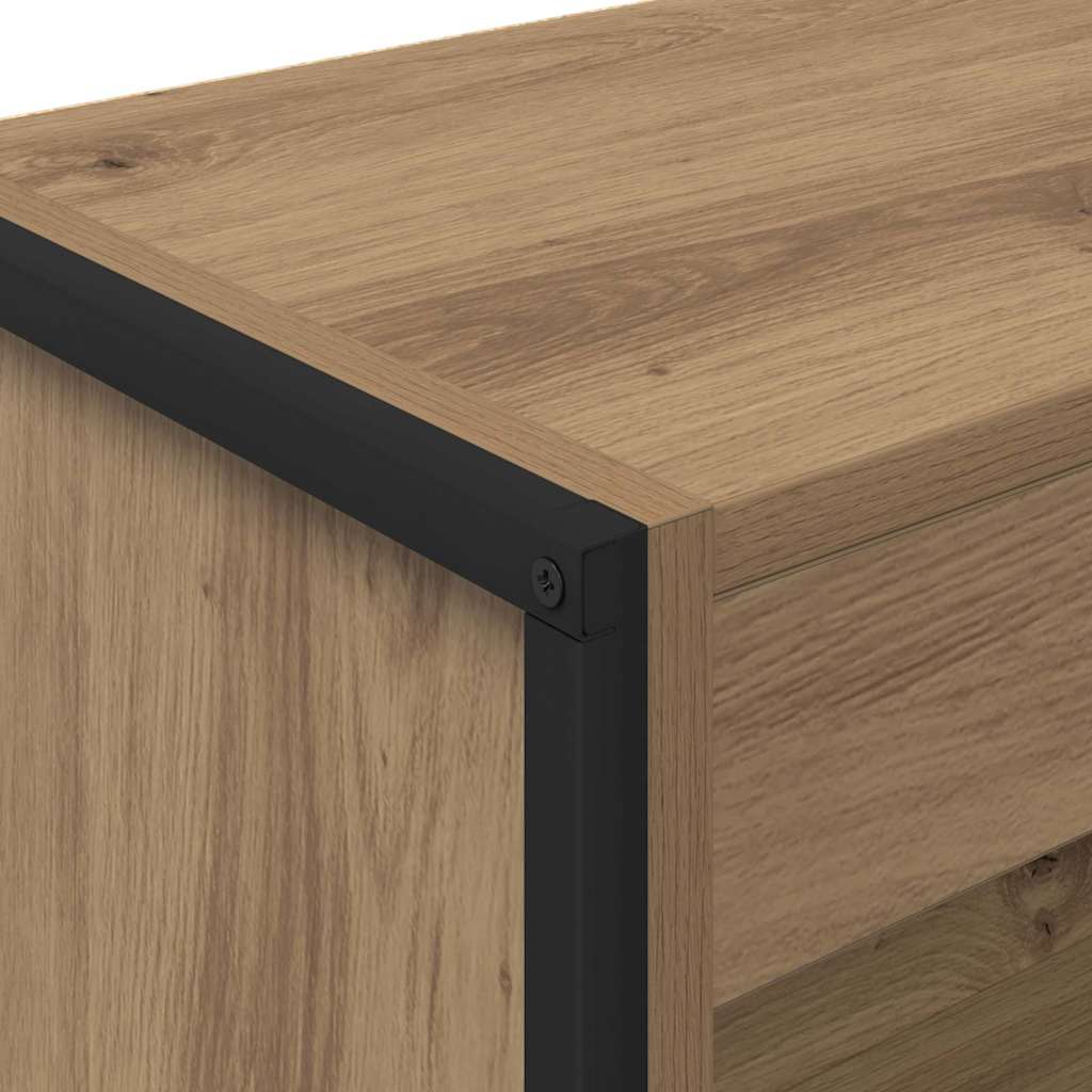 Book Cabinet Artisian Oak 60 x 30 x 121 cm Engineered Wood