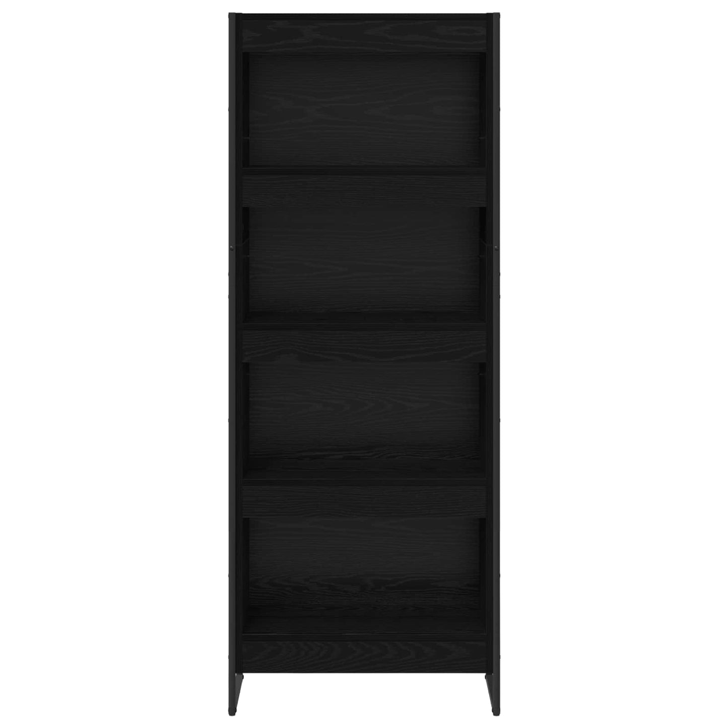 Book Cabinet 60 x 30 x 155 cm Engineered Wood Black Oak