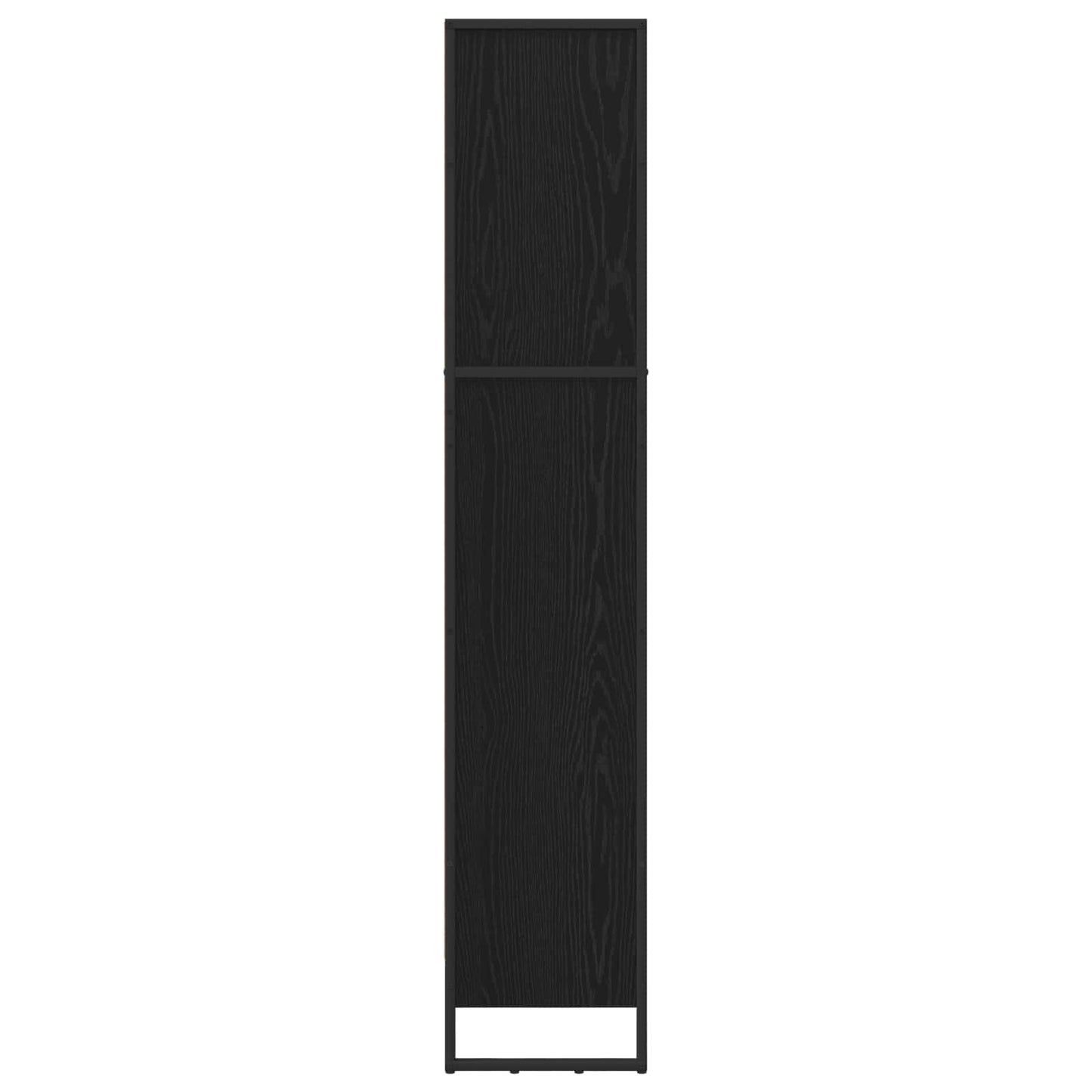 Book Cabinet 60 x 30 x 155 cm Engineered Wood Black Oak