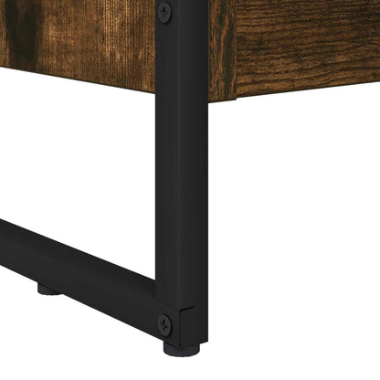 Book Cabinet Smoke Oak 60 x 30 x 155 cm Engineered Wood