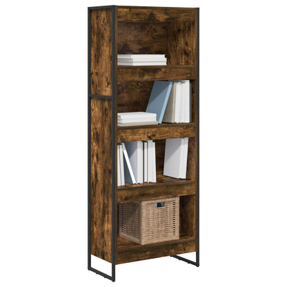 Book Cabinet Smoke Oak 60 x 30 x 155 cm Engineered Wood